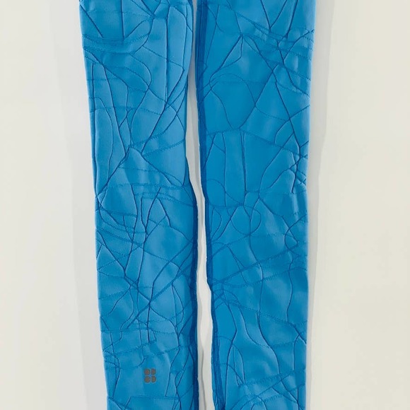Sweaty Betty Motion Jacquard 7/8 Workout Legging Regatta Blue NWT Size XS - Picture 11 of 12
